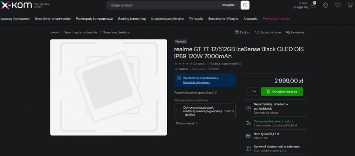 Realme GT 7T price