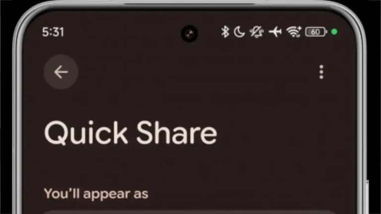 Google Quick Share update