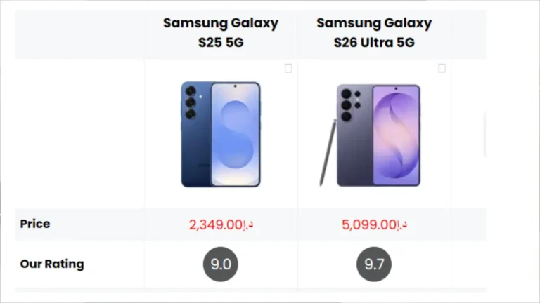 Samsung Galaxy S25 vs Samsung Galaxy S26 Ultra
